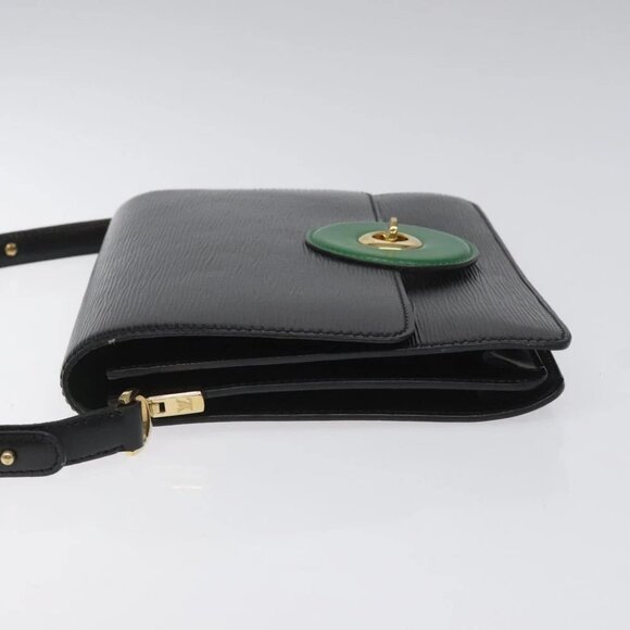LOUIS VUITTON Epi Free Run Shoulder Bag Green Black - Picture 3 of 15